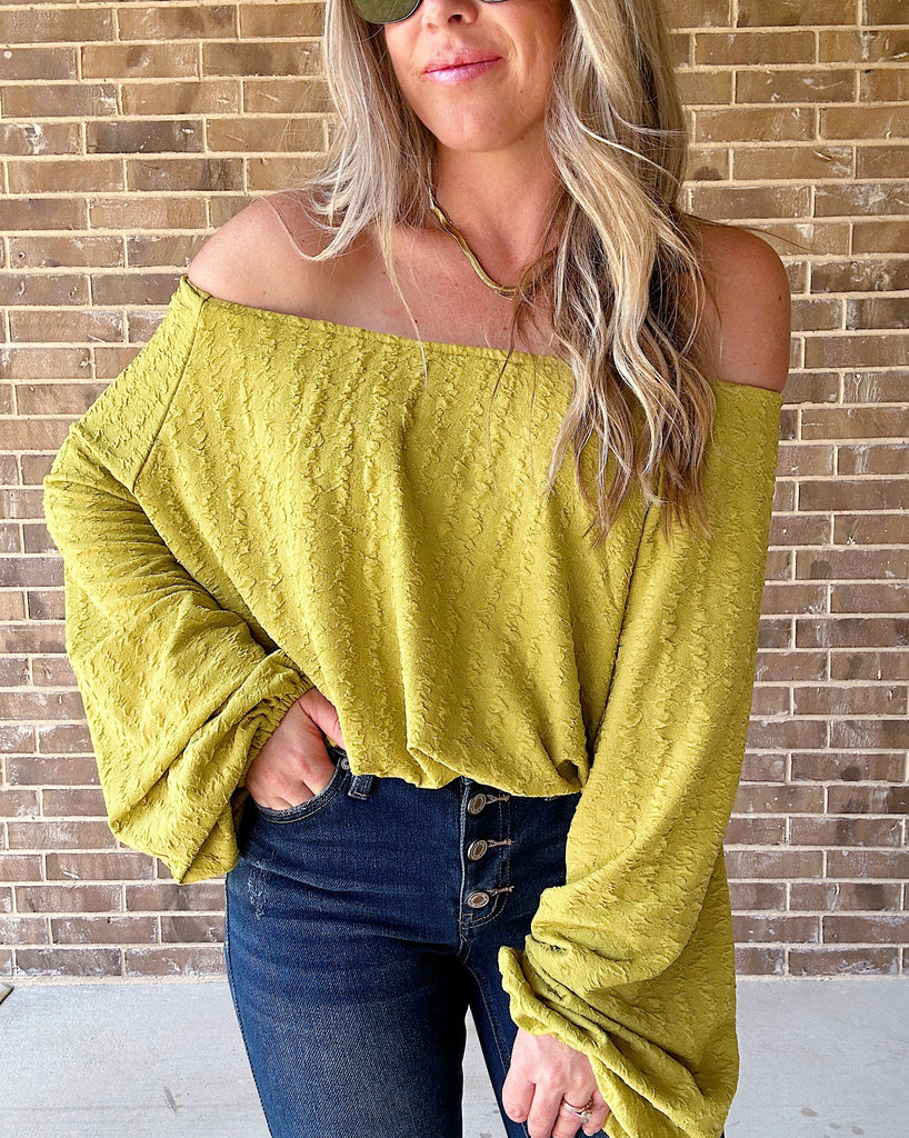 Take Back the Night Off the Shoulder Top