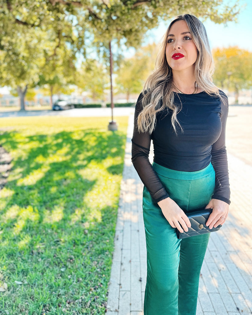 Take Me Out Long Sleeve Bodysuit