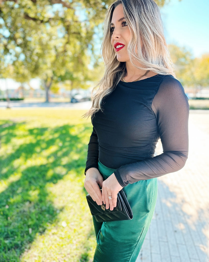 Take Me Out Long Sleeve Bodysuit