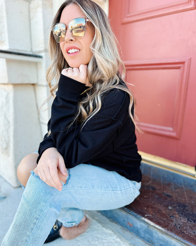 Effortlessly Cool Reverse Seam Top