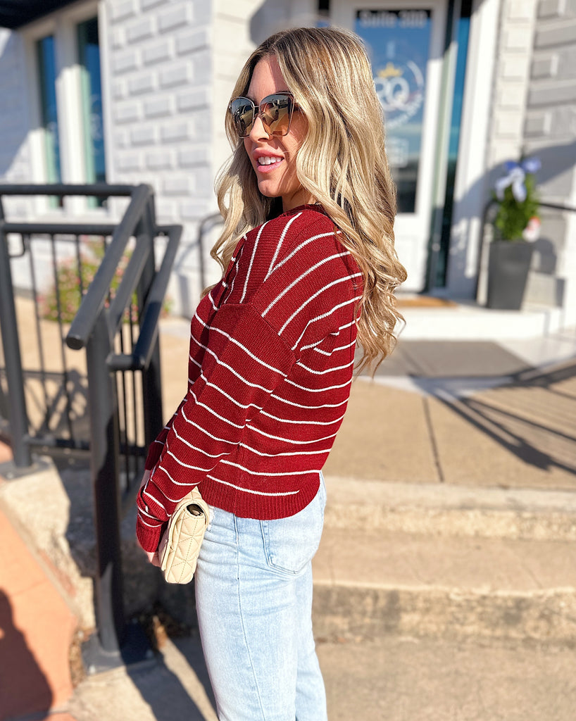 Nothing Better Than This Stripe Knit Sweater